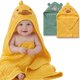 thumbnail image 1 of Toalla con capucha para bebé Blissful Diary Muslin, paquete de 2 unidades, Smart Bear & Duck, 1 of 8