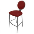 thumbnail image 2 of Home Square 30" Contemporary Stainless Steel Bar Stool in Red - Set of 3, 2 of 2