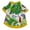 Green, variant on Visland Pet Summer T-Shirts Hawaii Style Floral Dog Shirt Breathable Cool Plant Printed Clothes Beach Puppy Shirt for Puppy, Small Dog