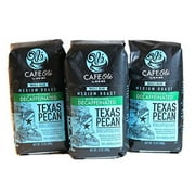 Heb Cafe Ole Whole Bean Coffee 12Oz Bag (Pack Of 3) (Decaf Texas Pecan - Medium Dark Roast (Full City))