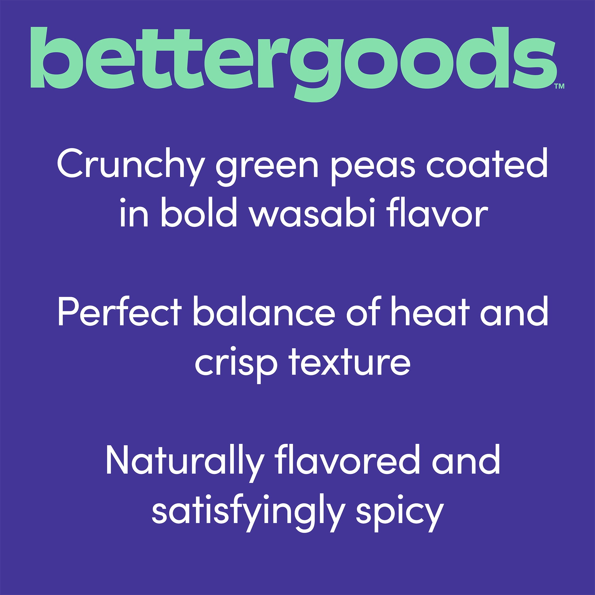 bettergoods Wasabi Peas, 7 oz