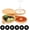 3 Tier, variant on Bamboo Margarita Salt Rimmer Set, 3-Tier Rotating Glass Rimmer with 6 Sponges, Cocktail Rimmer for Salt, Sugar & Tajín, for Home Bars, Parties & Bartenders