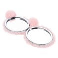 thumbnail image 3 of Mini Size Round Mirror Adorable Design Easy Cleaning Pink 1Pcs, 3 of 5