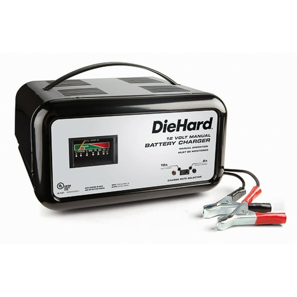 Diehard 71221 Manual Handheld Battery Charger 10Amp With Carrying Handle -  