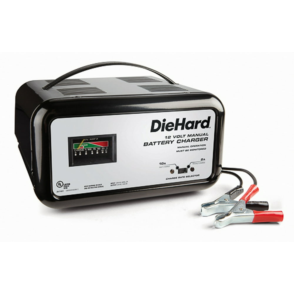 Diehard 71221 Manual Handheld Battery Charger 10Amp With Carrying