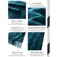 thumbnail image 6 of Calvin & Olivia Ultra-Soft Comfort Feel Unisex Winter Solid Plain Scarves Wool Feel Classic Super Soft Luxurious Scarf Green, 6 of 6