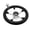 11-1/2inch, variant on Marine Made Boat Marine Stainless Steel 5 Spoke Destroyer Steering Wheel With Black Foam Grip And Knob For Boat