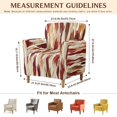 thumbnail image 7 of FKELYI Armchair Slipcover Grunge Tie-Dye Print Stretch Couch Sofa Cover with Elastic Bottom Furniture Protector for Living Room Office Reception Reading Sofa, 7 of 7