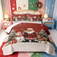 thumbnail image 2 of Manfei Elegant Christmas Animal Cow Bed Spread Queen,Western Xmas Festive Queen Coverlet Set,3pcs,1 Quilt and 2 Pillowcases, 2 of 7