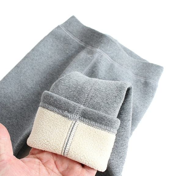 Qudderr 2-16 Years Girls Fleece Lined Leggings for Kids Baby Stretch Warm Pants Winter Padded Thick Bottoms Trousers for Teen