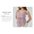 thumbnail image 4 of Women Vest Sleeveless U Neck See Through Loose Summer Split Tops, 4 of 5