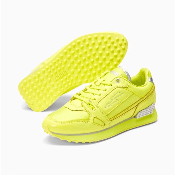 PU & MA X emoji? Mile Rider Women's Running Training Sneakers Yellow 380580 01