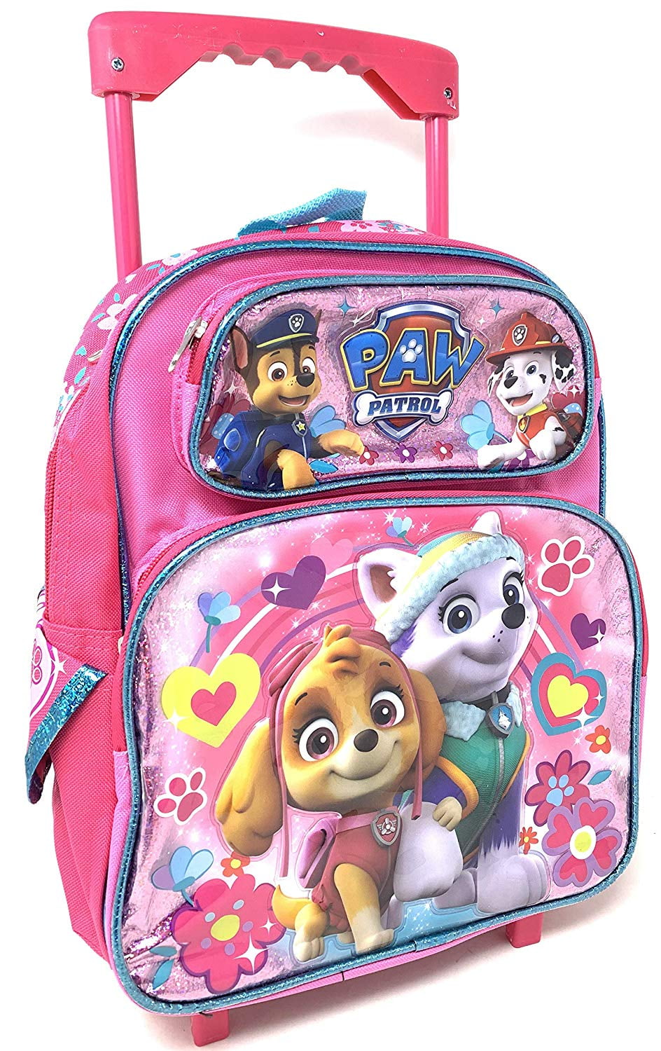 Paw Patrol Girls 12" Small Toddler Rolling School Backpack 16496