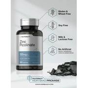 Zinc Picolinate 100mg | 180 Capsules | High Potency | by Horbaach