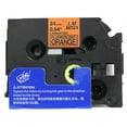 thumbnail image 2 of 6/Pack LM Tapes - Premium 1" Black Print on Bright Orange Label (24mm 0.94 Laminated) Compatible with TZe-B51 P-touch Tape and comes with a great Tape Color/Size Guide for easy reordering., 2 of 2