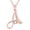 As the picture, variant on Eosunjian 26 Capital Letter Pendant Necklace Cubic Zirconia Rose Gold Jewelry Accessory