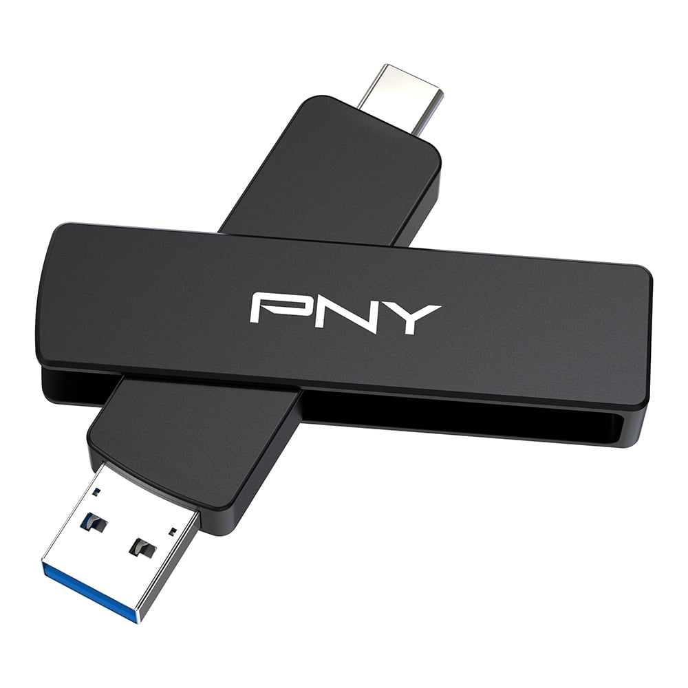 PNY 1TB DUO LINK V3 USB 3.2 Gen 2 Type-C & Type-A OTG Flash Drive Extreme Speeds Read/Write 1000/800MB/s External Mobile Storage Compatible with Smartphone/Tablet/Laptops/Desktops