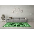 thumbnail image 3 of Ahgly Company Indoor Square Medallion Emerald Green Traditional Area Rugs, 7' Square, 3 of 4