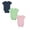 Green 1PCS & Light Pink 1PCS & Blue 1PCS, variant on 3 Pack Unisex Newborn Solid Cotton No Seam Short Sleeve Side Snap Belly Protection Triangle Crotch Baby Bodysuit Romper Set