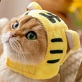 thumbnail image 4 of Hat, Comfortable Cartoon Cat Headgear Warm Breathable  For Photo Shoots Yellow Tiger, ,Blue Puffer Fish, 4 of 8