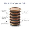 thumbnail image 5 of 12 Sealed Wooden Storage Lids Set,Wooden Lids for Ball,Kerr Jars,Food Grade Material,Airtight for Jars 72mm, 5 of 5