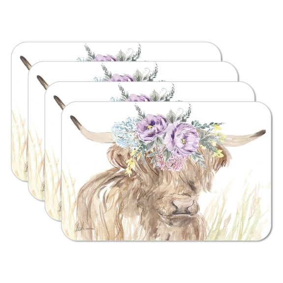 CounterArt "On The Range" 4-Pack Reversible Plastic Tabletop Placemats