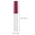 thumbnail image 2 of OULII 10Ud Tubo Subenvase De Labial Rojo Con Pincel Y Tapa Para Almacenamiento Seguro, 2 of 7