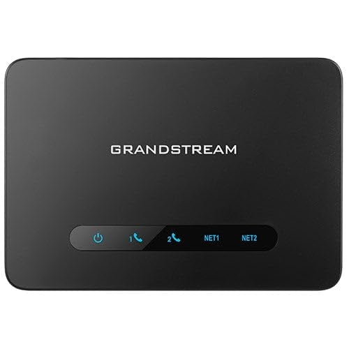 Grandstream HT812 V2 ATA VoIP de 2 Puertos FXS con Router Gigabit