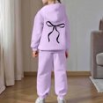 thumbnail image 4 of Gaexia Girls Casual Print Hoodie And Pants Outfit Long Sleeve Pullover Top With Matching Bottom For Older Kids, 4 of 6
