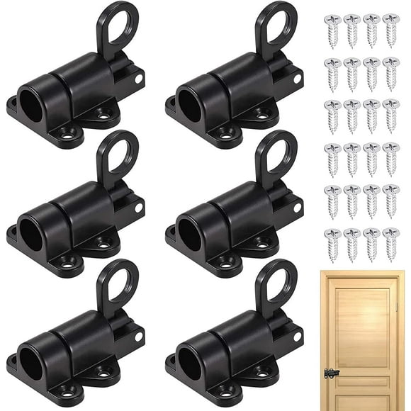 Automatic door latch locks, door post latches, door latch locks, easy to install door, 6 piece set, door latch locks, sliding latch locks, 10 screw set, door latch locks