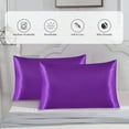 thumbnail image 3 of Satin Pillowcase For Hair And Skin, Silk Pillowcase2 Pack Standard Size With Env, 3 of 6