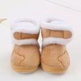 thumbnail image 5 of Dpytoraw Baby Shoes Fashion Flat Warm Cotton Boots Bag Soft Sole Toddler Booties Size 0-6 Months, 5 of 5