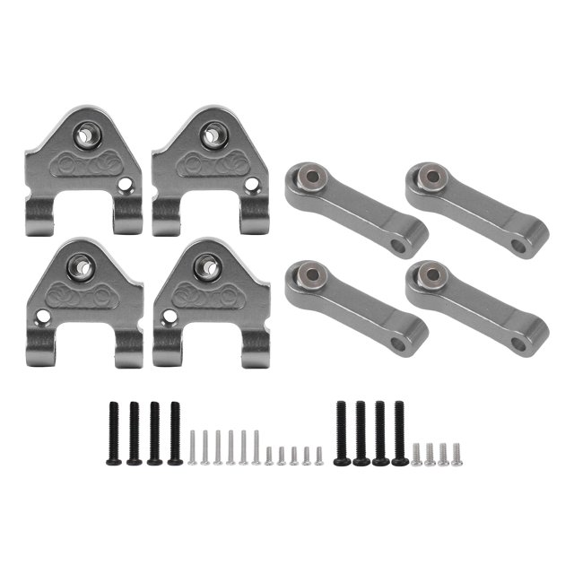Brazos de suspensión RC de aluminio yuxing 8 piezas repuesto titanio para WLtoys K969 1:28