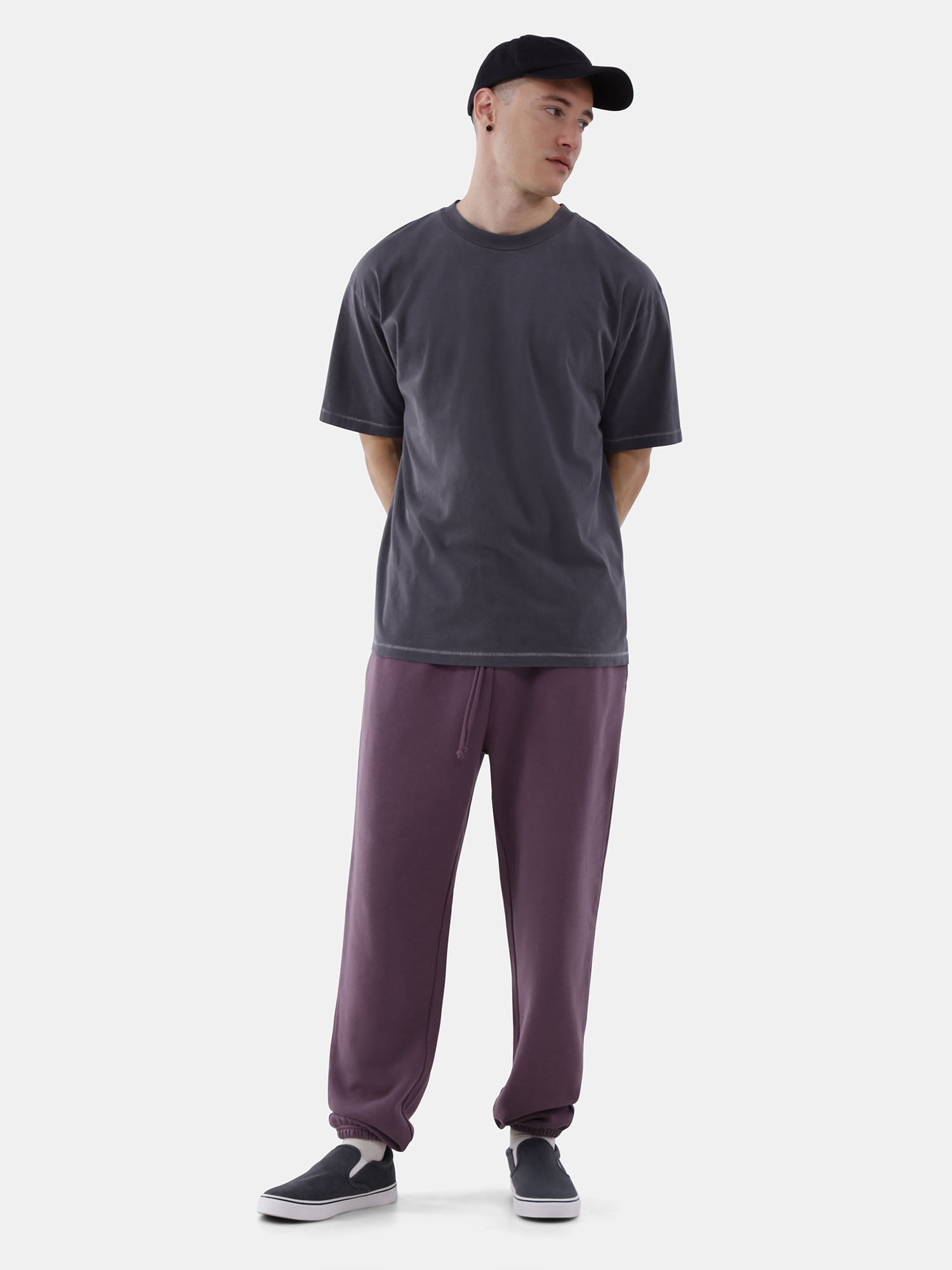 No Boundaries All Gender Cotton Oversize Tee with Short Sleeves, Men's and Big Men's
