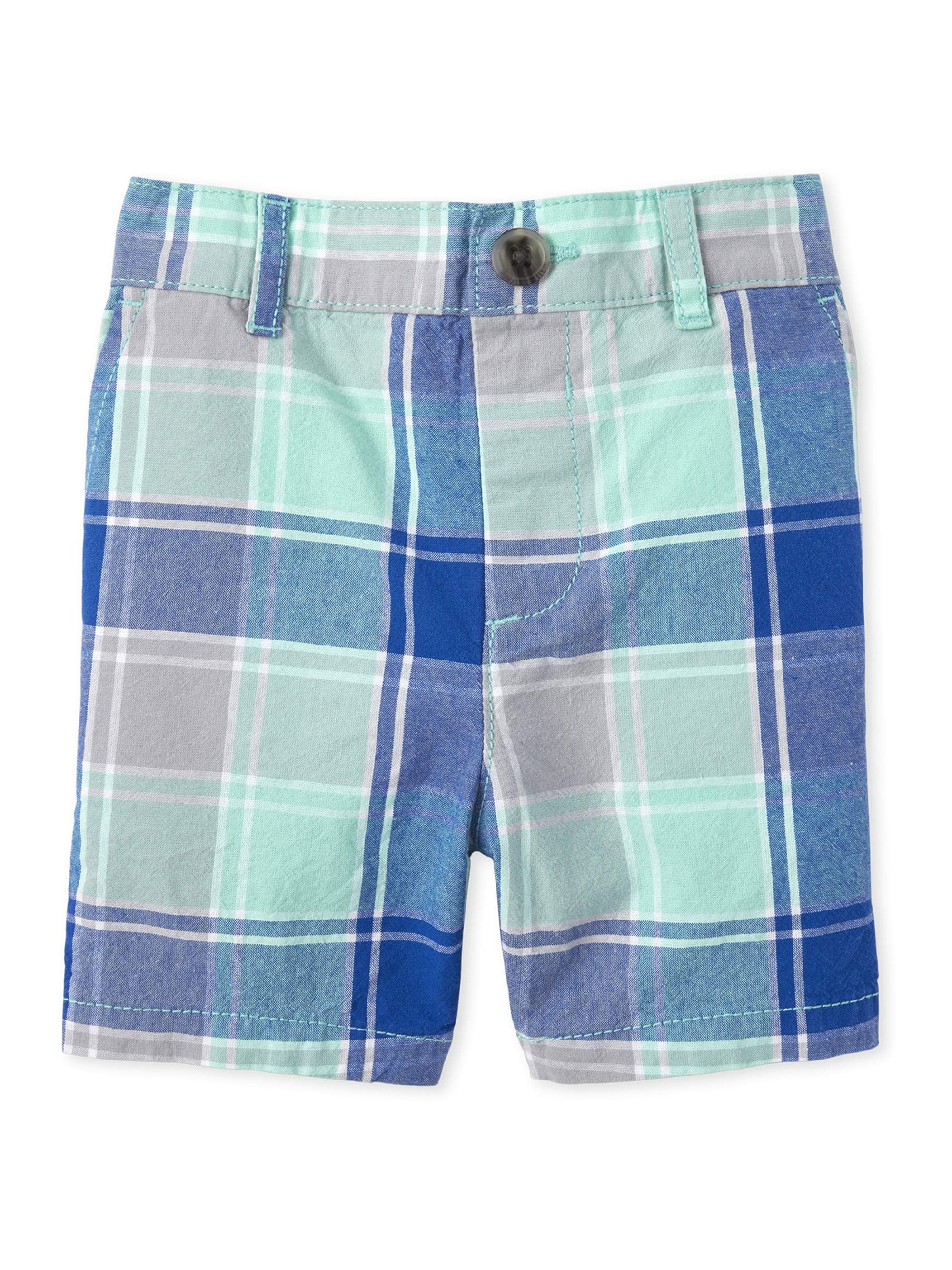 plaid chino shorts