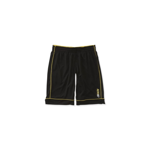 Aeropostale AERO87 Athletic Workout Shorts para hombre, negro, extra pequeño Aeropostale Ejercicio