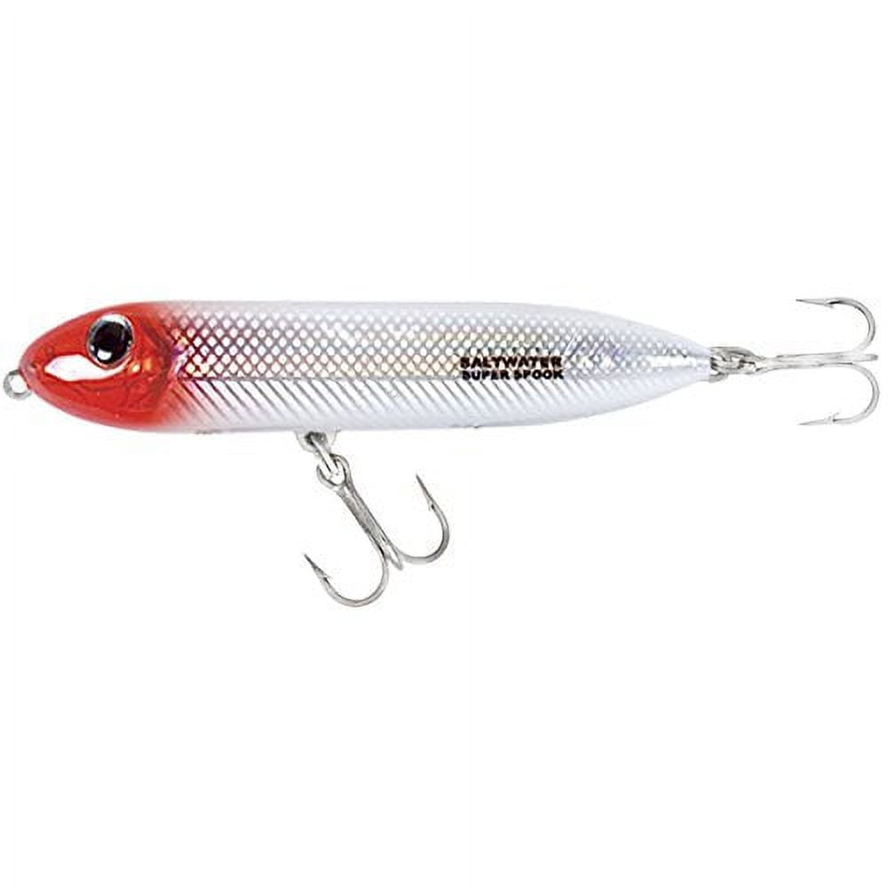 Heddon Super Spook Jr Fishing Lure Hard bait Red Head 3 1/2 Heddon Super Spook Jr Fishing Lure Hard bait Red Head 3 1/2