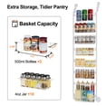 thumbnail image 6 of Delamu 8-Tier Over the Door Pantry Organizer, Heavy-Duty Metal Pantry Door Organizer with 8 Baskets, Hanging Storage Door Organization Kitchen Door Rack, White, 6 of 6
