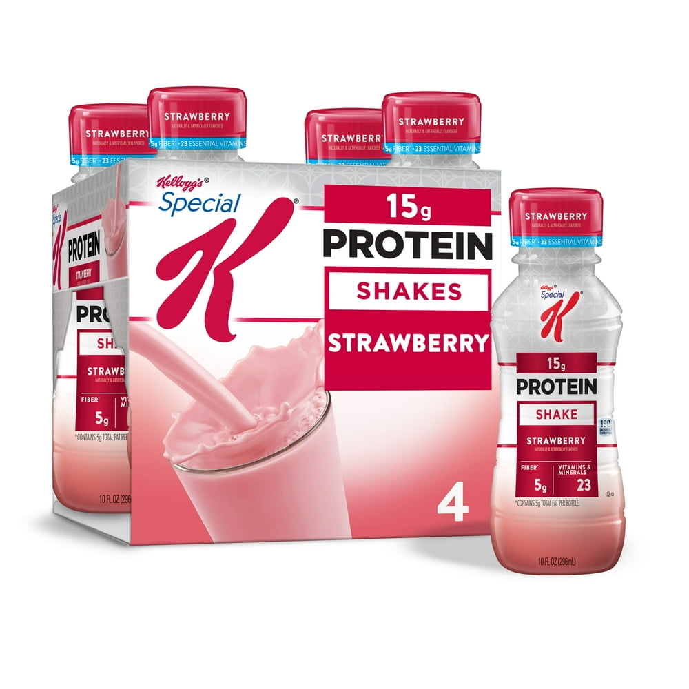 Kellogg's Special K Protein Shakes, Strawberry, Gluten Free Fiber Meal