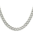thumbnail image 2 of 925 Sterling Silver Curb Chain Styles Necklace 8 mm Pav‚ 26 inch, 2 of 4