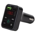 thumbnail image 1 of Reproductor MP3 para coche F2 con luz ambiental, Bluetooth y transmisor FM, reproductor multifuncional para coche, 1 of 12