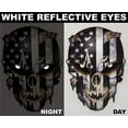 thumbnail image 2 of Decals by Haley Skull with Reflective Eyes American Flag Vinyl Automotive Decal, 6.5", 2 of 6