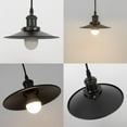 thumbnail image 2 of Kiven Plug in Pendant Light, Dimmable Hanging Light with Remote Control, Modern Hanging Light Fixture with 15FT Cord Adjustable Height for Bedroom Foyer Hallway Kitchen Island, Black Finish, 2 of 7