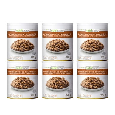 Nutristore Freeze Dried Sausage Crumbles, 6 x 990g