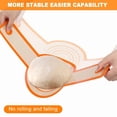 thumbnail image 2 of Luiisis 2 Pack Sourdough Bread Sling Set - Oval & Round Non-Stick Silicone Mat for Dutch Oven, Reusable with Long Handle for Easy Transfer, 2 of 7
