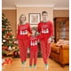 thumbnail image 2 of Pijamas de Navidad a juego para adultos, ropa de dormir de muñeco de nieve, pijamas de algodón, conjunto de pantalones para hombres y mujeres, 2 of 6