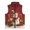Christmas Gift Design, variant on Christmas Bird Gift Pattern Sleeveless Jacket Soft with Lightweight Polyester Kids Zip Up Vest for Fall Winter