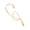 Gold Right ear, variant on Modern Geometric Ear Bone Clip for Women Distinctive Metal Twist Line Without Piercing Jewelry Statement Pieces