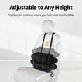 thumbnail image 4 of Ergonomic Car Lumbar Support - Slim Profile Memory Foam Back Cushion for Driving - Breathable Mesh Posture Corrector - Adjustable Strap for Secure Fit - Ideal for Sedans, SUVs, & Office Chairs, 4 of 11