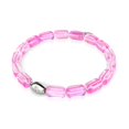 thumbnail image 1 of Pink Nebula | .925 Sterling Silver | Galaxy Glass Pebble Bracelet, 1 of 6